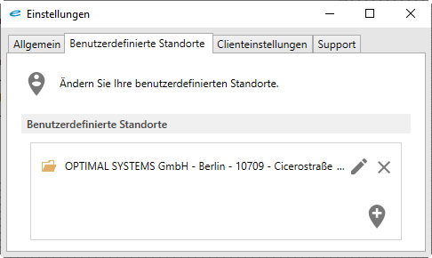 enaio® Outlook Add-In NG (Emplacements)